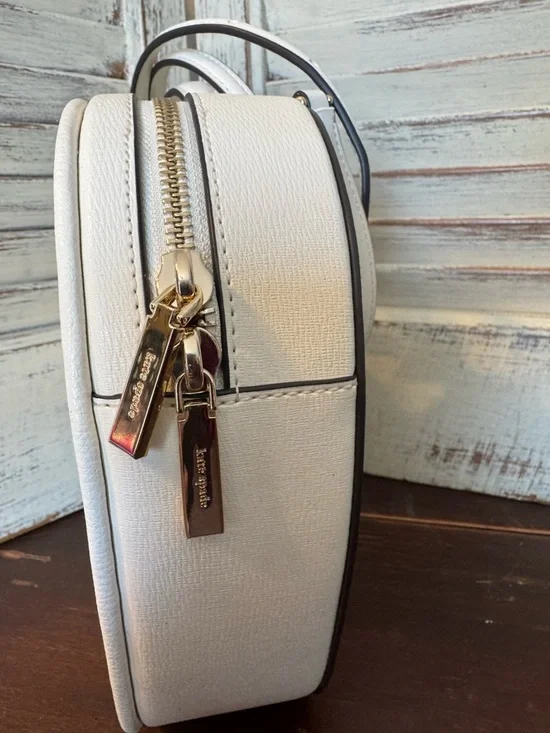 Kate Spade Love Shack Wicker Heart Crossbody Floral - Picture 3 of 7